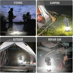 Unbranded Lumière De Camping Solaire Led, Lampe De Camping Puissante Avec Banque D’alimentation, Imperméable à L’eau Et Coupe-vent, Waterproo -Glass Vases Boutique de vente 846482735 max