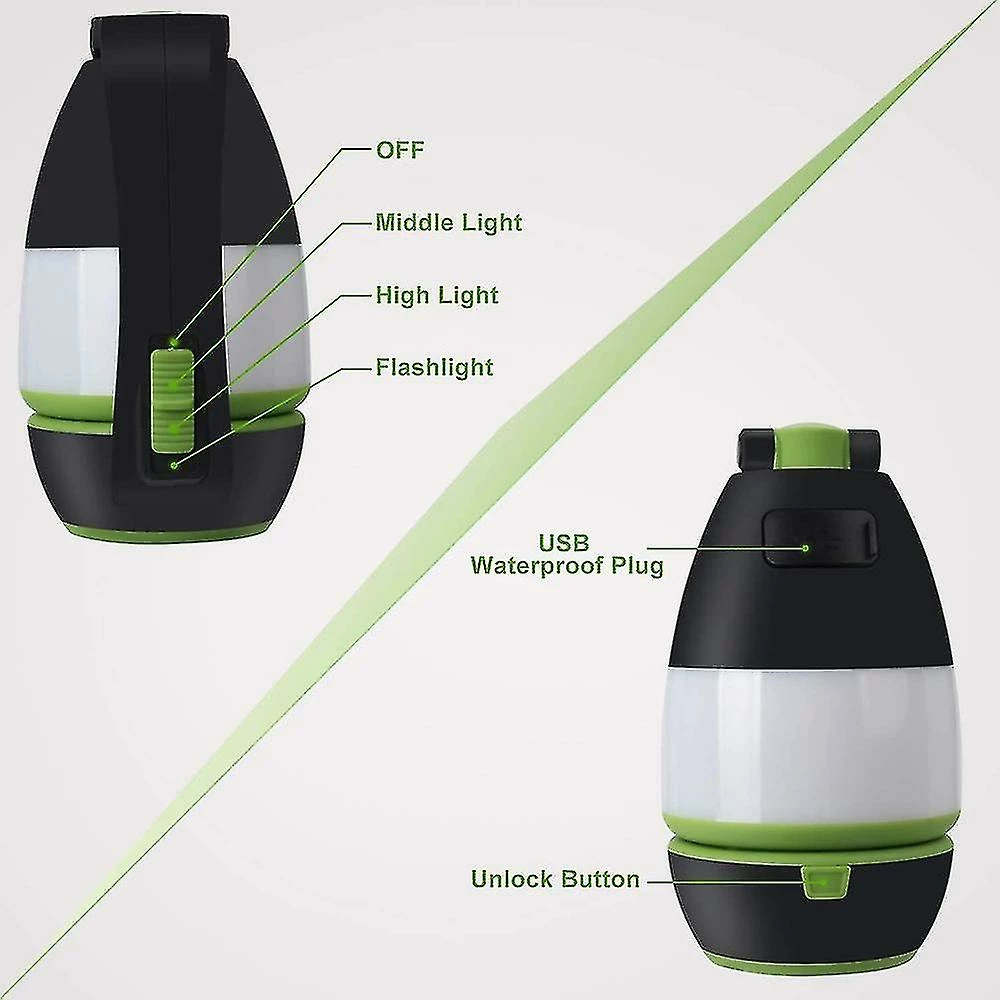 Unbranded Lanterne De Camping à Led, Lampe De Poche De Lampe De Poche Rechargeable à L’eau D’extérieur, Portable (1pcs, Vert) 3 Unbranded Lanterne De Camping à Led, Lampe De Poche De Lampe De Poche Rechargeable à L’eau D’extérieur, Portable (1pcs, Vert) – Image 3