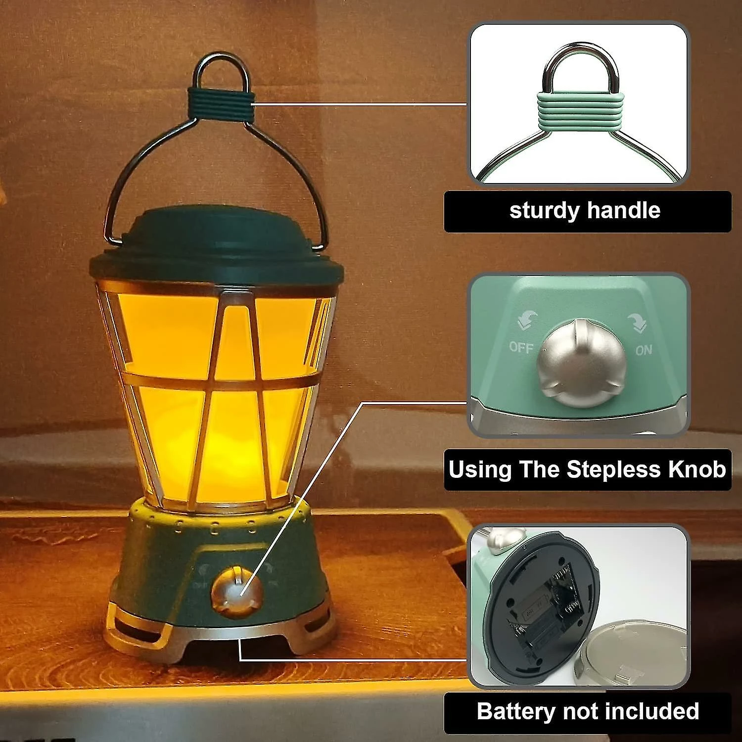 Unbranded Led Camping Lantern Alimenté Par Batterie Lumières De Camping Avec Effet De Flamme Lampe Portable Avec 2 Modes D’éclairage Scintiller Feu Tente Lumières Pour L’urgence, Randonnée 2 Unbranded Led Camping Lantern Alimenté Par Batterie Lumières De Camping Avec Effet De Flamme Lampe Portable Avec 2 Modes D’éclairage Scintiller Feu Tente Lumières Pour L’urgence, Randonnée – Image 2