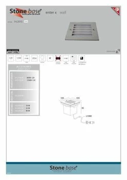Stone Base Base En Pierre - Enter X Wall - Aluminium - Lampe Encastrable -Glass Vases Boutique de vente 847x1200