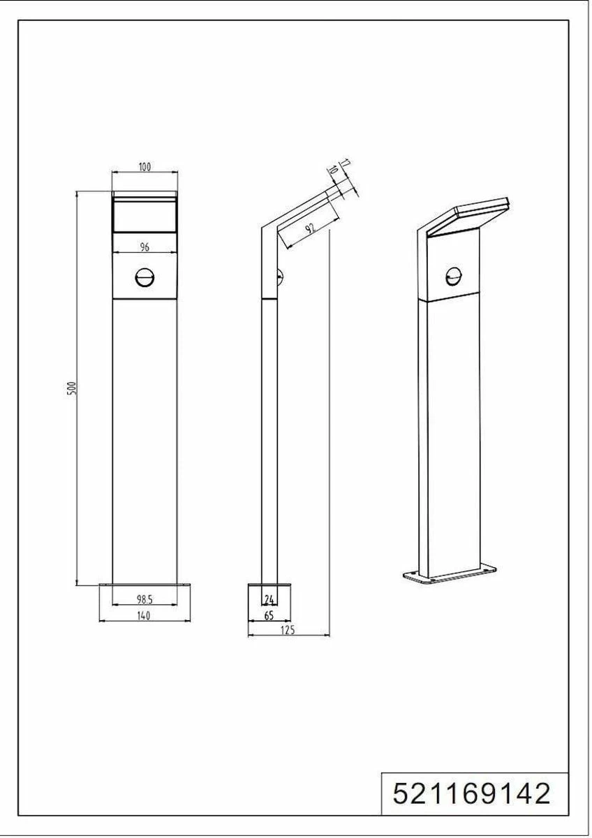 Trio Leuchten BL Mapi LED - Lampe D'extérieur Sur Pied - 1 Lumière - H 500 Mm - Anthracite 8 Trio Leuchten BL Mapi LED - Lampe D'extérieur Sur Pied - 1 Lumière - H 500 Mm - Anthracite – Image 8