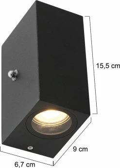 Lampe D'Extérieur Moderne - Steinhauer - Glas - Moderne - LED - L: 90cm - Pour Extérieur - Salon - Salle à Manger - Zwart -Glass Vases Boutique de vente 858x1200