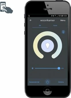 QAZQA Malios - Lampe D'extérieur LED Moderne Et Smart | Lampadaire Pour L'extérieur Avec WiFi - 1 Lumière - H 45 Cm - Acier - Éclairage Extérieur -Glass Vases Boutique de vente 867x1200 5