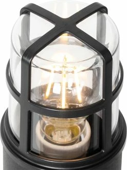 QAZQA Kiki - Lampe D'extérieur Sur Pied Moderne | Lampadaire D'extérieur - 1 Lumière - H 700 Mm - Zwart - Éclairage Extérieur -Glass Vases Boutique de vente 892x1200 1