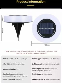 SANS MARQUE Lampe D'extérieur Solar Avec Détecteur De Mouvement à Énergie Solaire - Garden Lights - Spots à Enterrer Pour éclairage De Jardin à LED -Glass Vases Boutique de vente 897x1200 1