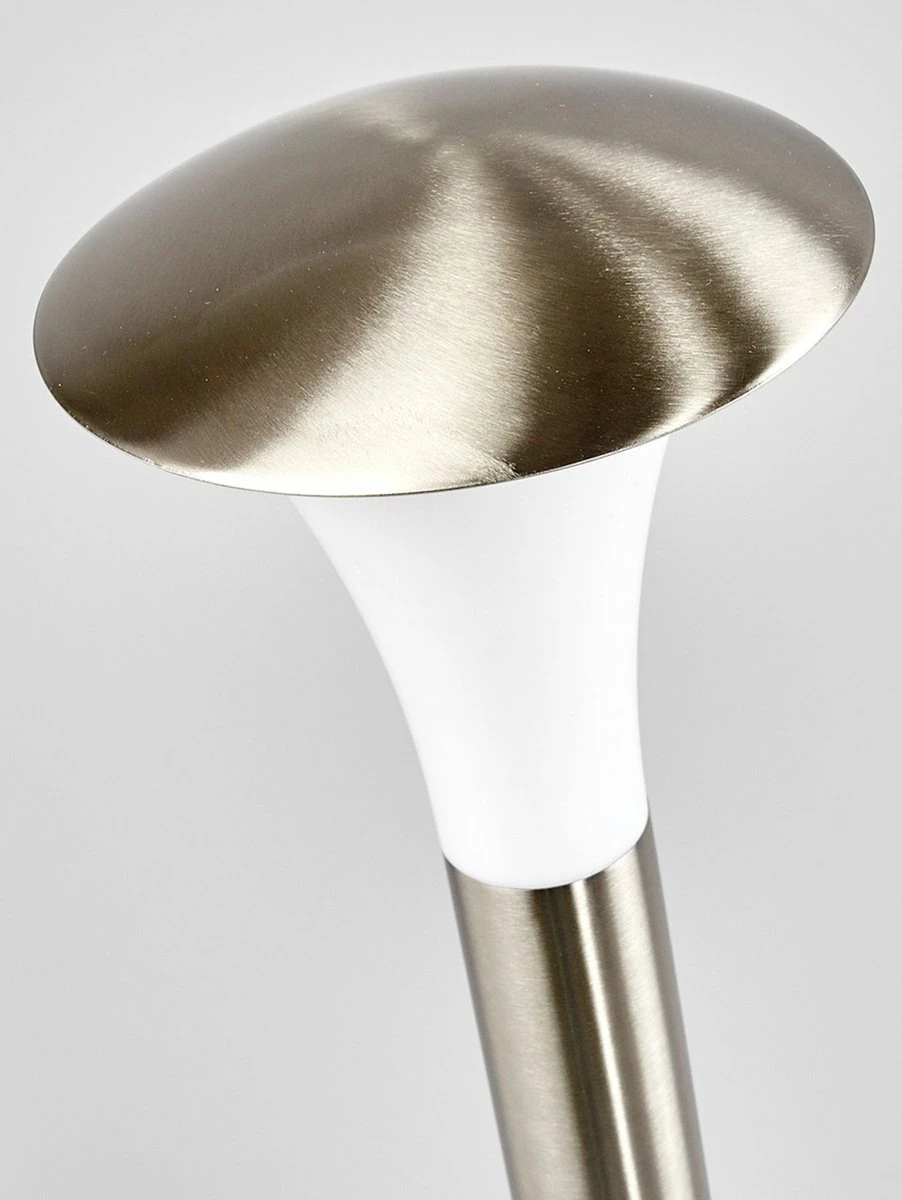 Lindby - Lampe D'extérieur - 1lumière - Acier Inoxydable, Polycarbonate - H: 80 Cm - E27 - Acier Inoxydable, Blanc Opale 7 Lindby - Lampe D'extérieur - 1lumière - Acier Inoxydable, Polycarbonate - H: 80 Cm - E27 - Acier Inoxydable, Blanc Opale – Image 7