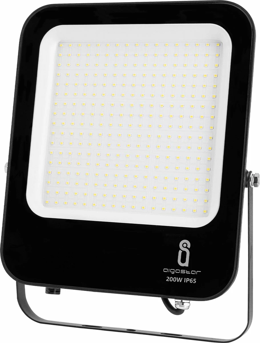 Aigostar Lampe D'extérieur Noire | LED 200W=1800W Projecteur | Blanc Lumière Du Jour 6500K - Angle De Faisceau 120° | étanche IP65 1 Aigostar Lampe D'extérieur Noire | LED 200W=1800W Projecteur | Blanc Lumière Du Jour 6500K - Angle De Faisceau 120° | étanche IP65