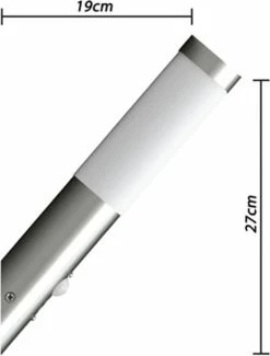 VidaXL - Lampe D'extérieur Lantern Enego En Acier Inoxydable Avec Capteur (2 Pièces) 160166 -Glass Vases Boutique de vente 912x1200