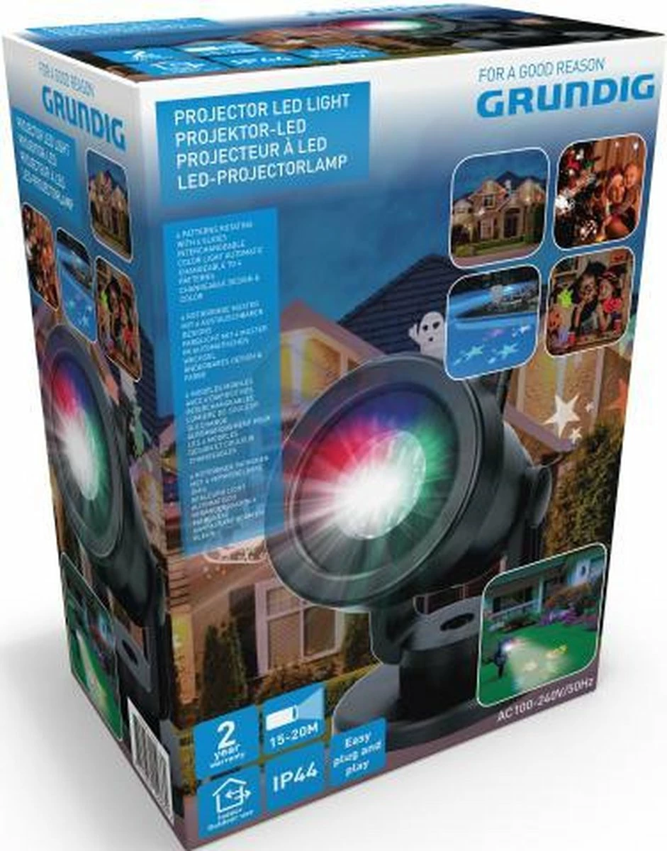 Lampe De Projecteur Grundig - Intérieur Et Extérieur - LED - Avec 24 Figures De Projection 13 Lampe De Projecteur Grundig - Intérieur Et Extérieur - LED - Avec 24 Figures De Projection – Image 13