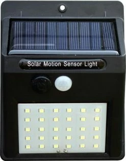 SANS MARQUE Lampe Solar LED Automatique - 30 LED - Énergie Solaire - Capteur De Mouvement - éclairage De Jardin - Noir -Glass Vases Boutique de vente 942x1200