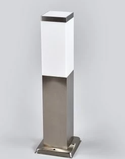 Lindby - Lampe D'extérieur - 1lumière - Acier Inoxydable, Polycarbonate - H: 45 Cm - E27 - Acier Inoxydable, Blanc -Glass Vases Boutique de vente 943x1200