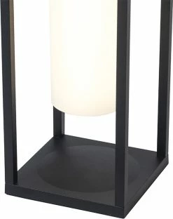 QAZQA Denlu - Lampe De Table Moderne à LED à Intensité Variable Avec Gradateur Et Solar | Energie Solaire - L 14,3 Cm - Zwart - Éclairage Extérieur -Glass Vases Boutique de vente 950x1200 1