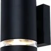 Lybardo Lampe D'extérieur - Applique Extérieure - Orléans - Zwart - IP54 - Convient Pour Spot GU10 - Ø102 Mm