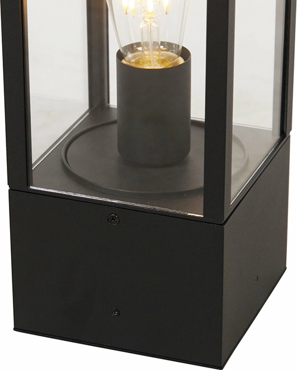 QAZQA Charlois - Lampe D'extérieur Sur Pied Design | Lampadaire D'extérieur - 1 Lumière - H 40 Cm - Zwart - Éclairage Extérieur 10 QAZQA Charlois - Lampe D'extérieur Sur Pied Design | Lampadaire D'extérieur - 1 Lumière - H 40 Cm - Zwart - Éclairage Extérieur – Image 10