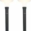 2x HOFTRONIC Layton - Éclairage De Chemin De Lampe Solar à LED 4.5W 3000K IP65 Brûle 12 Heures Sur Une Charge De Batterie - Éclairage De Jardin à L'énergie Solaire Lampe D'extérieur Solar