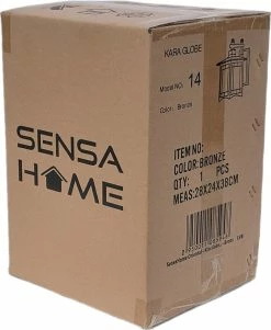 SensaHome Oriental - Lampe De Jardin Industrielle Classique SensaHome | Applique De Luxe Au Style Asiatique Japonais - Bronze -Glass Vases Boutique de vente 985x1200