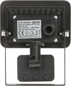 Adviti Lampe D'extérieur Avec Détecteur De Mouvement FARO S - Eclairage De Jardin IP44 - Applique D'extérieur 1600 Lumen - Éclairage Extérieur 4000K - Projecteur Zwart 15 Adviti Lampe D'extérieur Avec Détecteur De Mouvement FARO S - Eclairage De Jardin IP44 - Applique D'extérieur 1600 Lumen - Éclairage Extérieur 4000K - Projecteur Zwart -Glass Vases Boutique de vente 999x1200